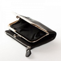 Женский кожаный кошелек Classik  DR. BOND WN-23-13 black