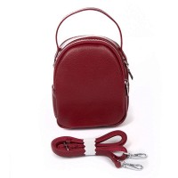 Женский молодежный кожаный клатч ALEX RAI 88082 bordo