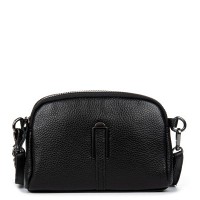Женский молодежный кожаный клатч ALEX RAI 99101 black