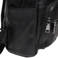 Женский городской кожаный рюкзак Keizer K110086-black