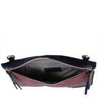 Клатч из кожзаменителя LASKARA LK10202-bordauex-navy