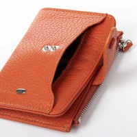 Женский кожаный кошелек Classik  DR. BOND WN-23-17 orange