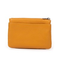 Женская кожаная косметичка-ключница Cosmetic A-00141 yellow