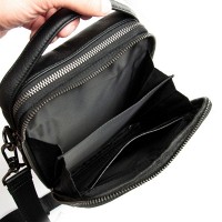 Мужская кожаная сумка через плечо BRETTON 4015-5 black