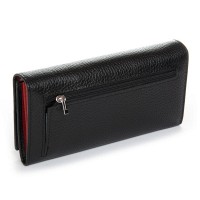 Женский кожаный кошелек BR DR. BOND W501-4 black-red