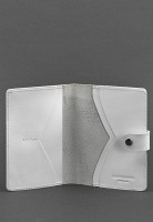 Кожаная обложка для паспорта  3.0 белая BN-OP-3-LIGHT