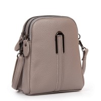 Молодежный клатч из кожи ALEX RAI 88089 L-grey