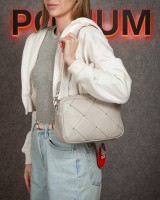 Женская кожаная сумка ALEX RAI 6616 grey