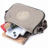 Молодежная женская кожаная сумка через плечо Vintage 22626 