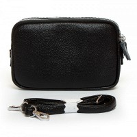Молодежный клатч из кожи ALEX RAI BM 60061-HA-1 black