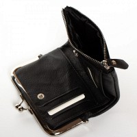 Женский кожаный кошелек Classik  DR. BOND WN-23-13 black
