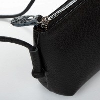 Молодежный клатч из кожи ALEX RAI 6003 black
