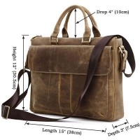 Мужской кожаный портфель Vintage 14066