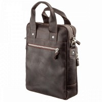 Мужская кожаная коричневая сумка SHVIGEL 11166