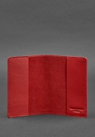 Кожаная обложка для паспорта BlankNote 1.3 красная BN-OP-1-3-RED