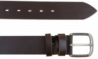 	Мужской кожаный ремень под джинсы Skipper 1434-50 темно-коричневый