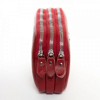 Молодежный клатч из кожи ALEX RAI BM 60061-4 bordo