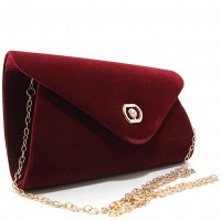 Женский велюровый клатч Rose Heart (102817-1)