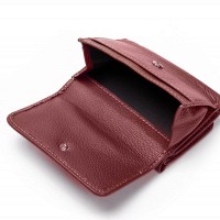 Женский кожаный кошелек Bright DR. BOND WS-403 wine red