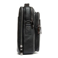 Мужская кожаная сумка через плечо BRETTON 5015-6L black