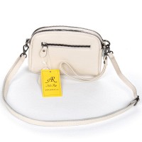 Женский молодежный кожаный клатч ALEX RAI 99102 white