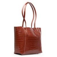 Женская кожаная сумка через плечо ALEX RAI 9349 camel