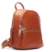 Женский кожаный рюкзак ALEX RAI 95518-9 camel