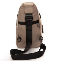 Мужская тканевая сумка-слинг Lanpad 83045 khaki бол