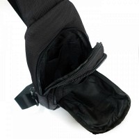 Мужская тканевая сумка-слинг Lanpad 80002 black