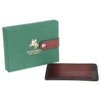 Кожаный картхолдер Visconti AT54 Evan (Burnish Tan)