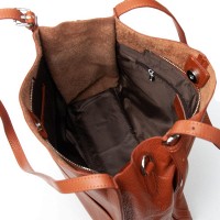 Женская кожаная сумка классическая ALEX RAI 2060-9 camel