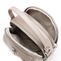 Женский молодежный кожаный клатч ALEX RAI 88082 pale grey