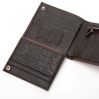 Мужской кожаный кошелек BE BRETTON 208V-L1 brown mix