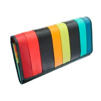 Женский кожаный кошелек Visconti str4 blk m с защитой RFID
