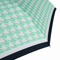 Зонт женский механический Fulton L354-040898 Minilite-2 Minty Houndstooth (Мятный)