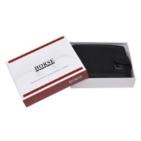 Мужской чёрный кожаный кошелёк Horse Imperial K1023-black
