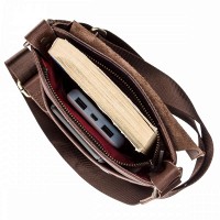Мужская кожаная сумка через плечо SHVIGEL 19114