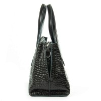Женская кожаная сумка ALEX RAI 8815 black croco
