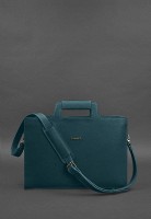 Женская кожаная сумка для ноутбука и документов BlankNote зеленая BN-BAG-36-MALACHITE
