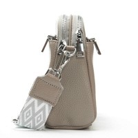 Женский молодежный кожаный клатч ALEX RAI 99092 l.grey
