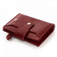 Женский кожаный кошелек Classik  DR. BOND WN-23-15 wine-red