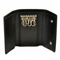 Мужской кожаный кошелек-ключница Classik dr.Bond M6 black