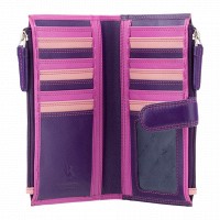 Женский кожаный кошелек Visconti rb100 berry m