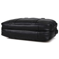 Мужская кожаная черная сумка John McDee jd7348a