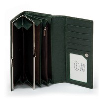 Женский кожаный кошелек Bright DR. BOND W46 green