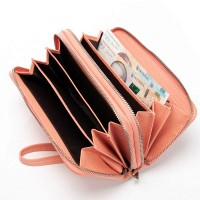 Женский кожаный кошелек Bright DR. BOND W39 pink purple