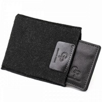 Кожаный зажим для купюр GRANDE PELLE 11475 Черный