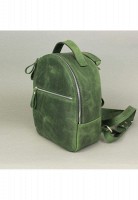 Рюкзак  женский  кожаный Groove S зеленый винтажный TW-GROOVE-S-GREEN-CRZ