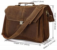 Мужской кожаный портфель Vintage 14100