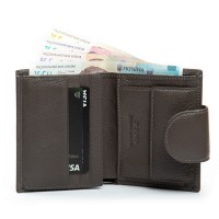 Женский кожаный кошелек Bright DR. BOND WS-36 gray